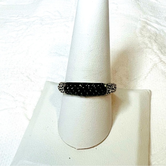 Michael Dawkins Sterling Silver Black Spinel Ring Size 10 - Picture 1 of 8